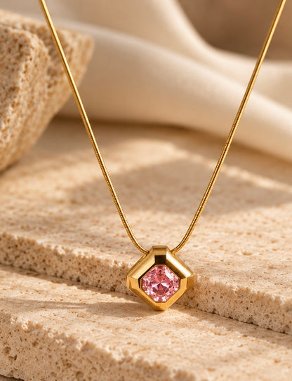 NSJ54F necklace - 18k gold PVD plated