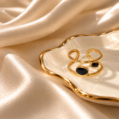 RSJ26C Ring 18k gold PVD plated