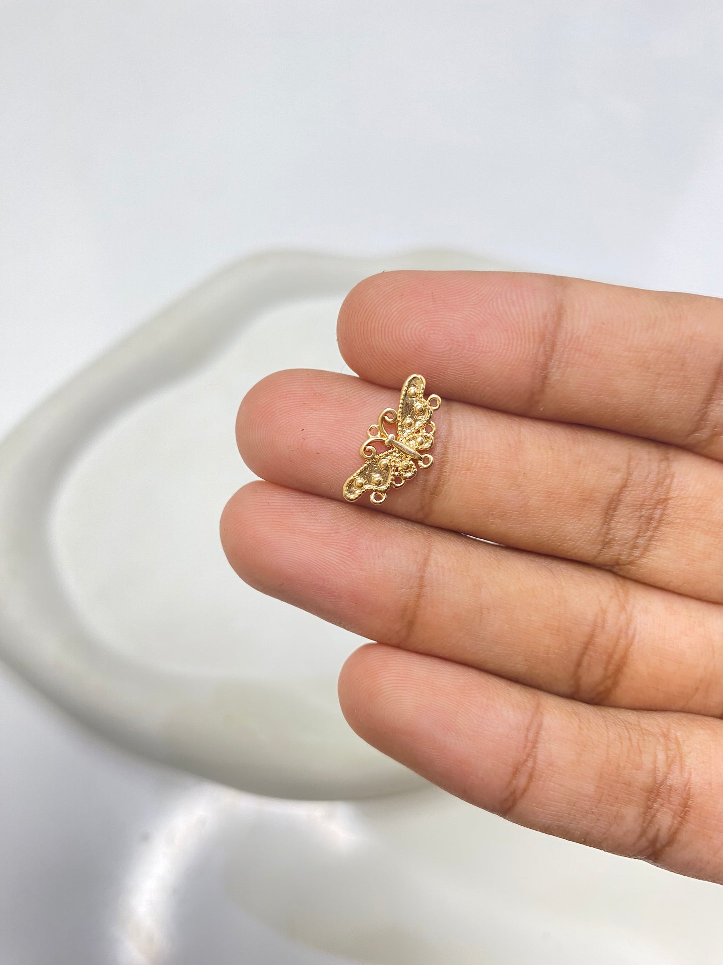 SS 2654 Butterfly Charm 18k gold plated ( 1 pc ) anti tarnish