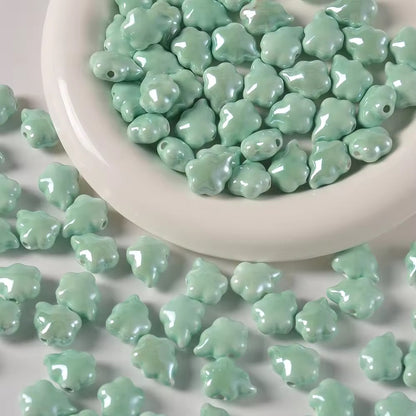 PCB17 Cloud Iridescent Ceramic Bead ( 1 pc ) Porcelian Ceramic ( 13:18 mm ) (Copy)