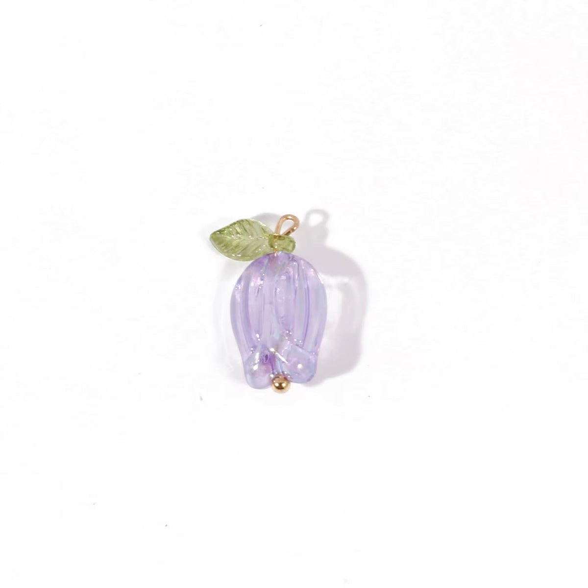 AB78 Tulip Flower Bead Set ( 1 pc ) UV Plated Acrylic ( 12:22 mm )