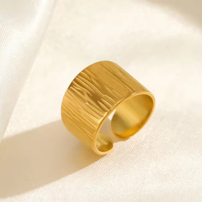 RSJ04A Geometric Simple Ring Adjustable - 18k Gold PVD plated 316 stainless steel - Anti tarnish