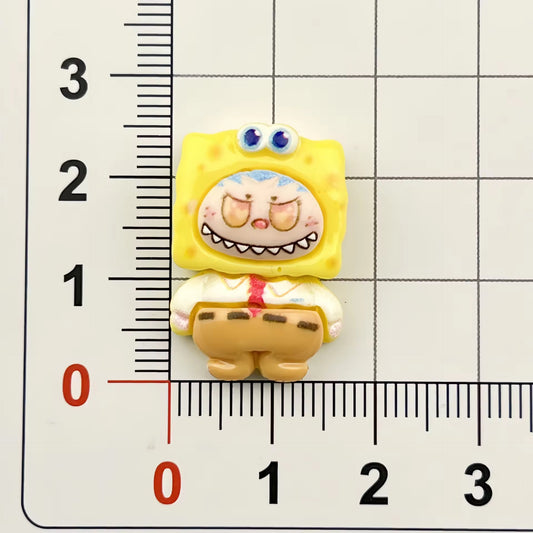 BBB 037 (H) Labubu kawaai resin charm with hook ( 1 pc )
