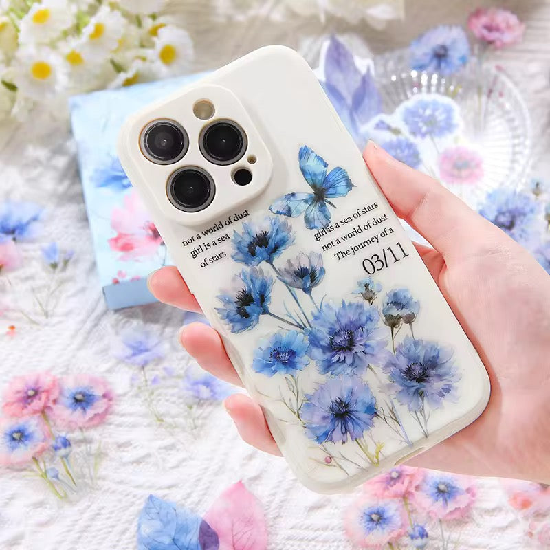 Autumn Fragrance Floral vintage Waterproof UV Resistant sticker ( 1 pack - 60 piece )