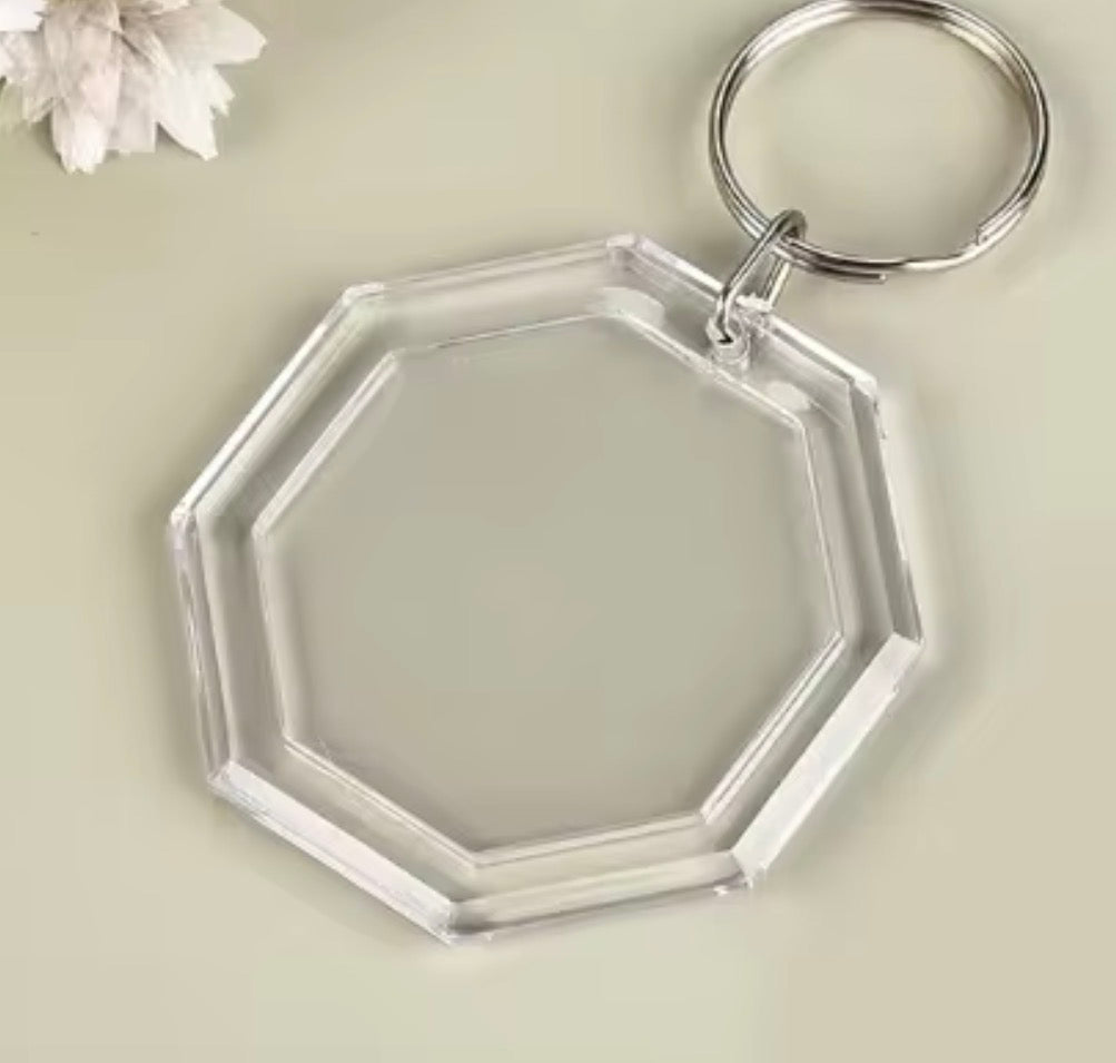 BBB 428 (j) Photo frame with Keyring( 1 pc ) Acrylic ( 5*5 cm )