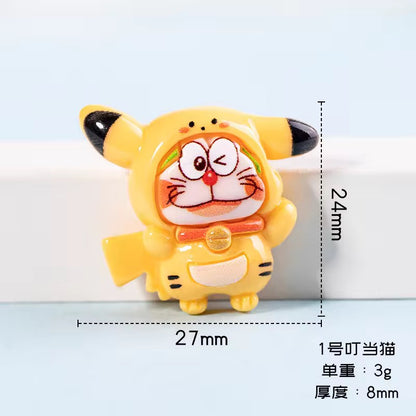 BBB 333 (a) Doraemon Cartoon Resin charm ( 1 pc ) with Hook