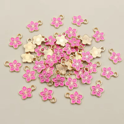 EC 2206 Flower enamel charm ( 1 pc )