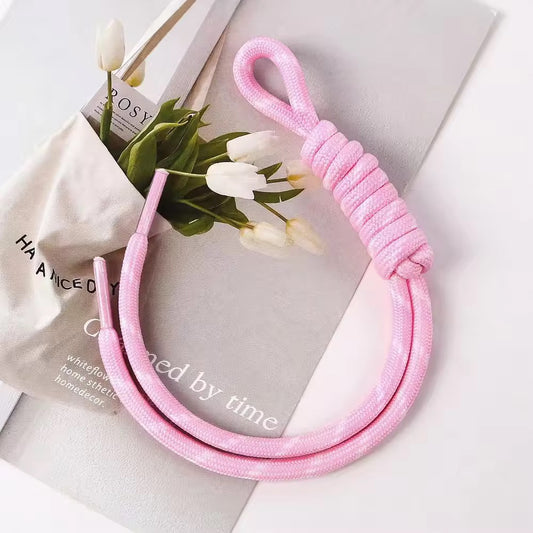 BBB 352 (n) Light pink Boho rope bag charm - Keyring Rope ( 1 pc )