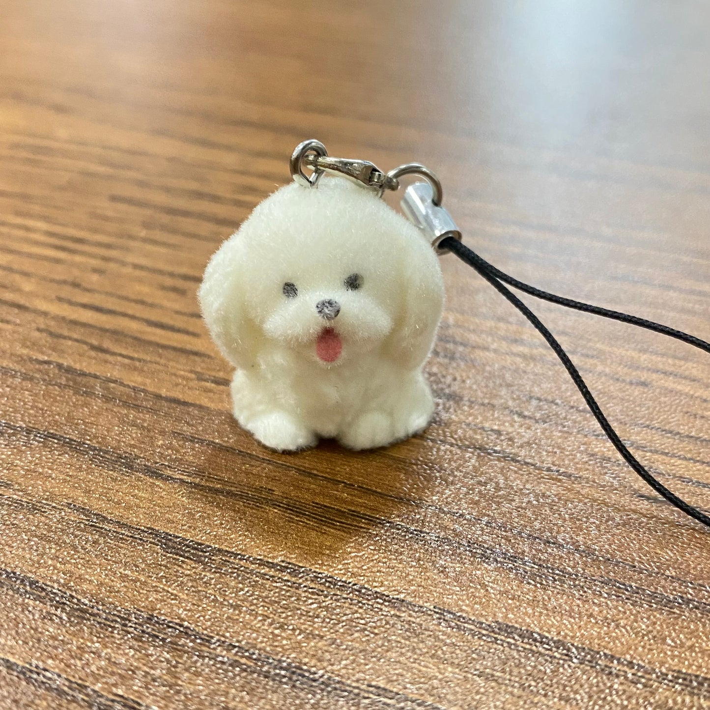 BBB 267 (d) Cute Doggy 3D Flocking Resin charm ( 1 pc ) with Hook ( no keyring ) ( 95 mm )