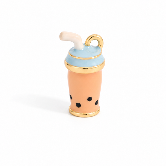 PC01L Boba Drink 3D Statement Charm - PVD plated ( 1 pc ) Premium Collectible | Anti tarnish