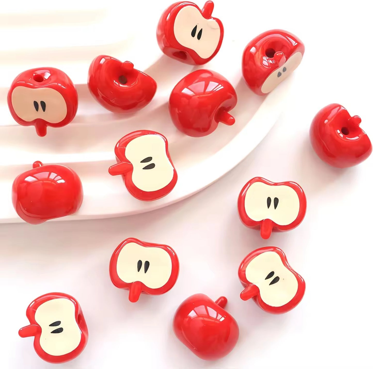 BBB 390 Apple Bead ( 1 pc ) UV Plated Acrylic ( 15mm )