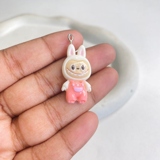BBB 288 (i) Labubu Cartoon Resin charm ( 1 pc ) with Hook ( 30:15 mm )