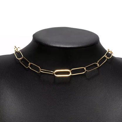 CN 373 Big Oval Link Chain 18k Gold PVD plated 316 Stainless steel ( 1 feet ) Anti tarnish