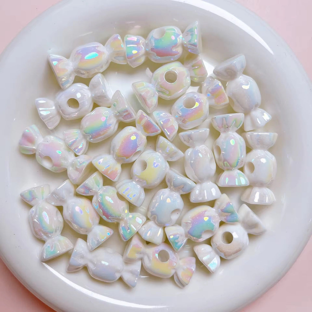 AB75 Candy Bead ( 1 pc ) UV Plated Acrylic ( 23 mm )
