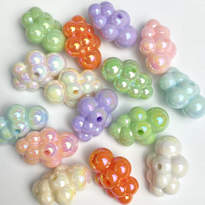 BBB 174 (h) Light Green iridescent bubble cloud Acrylic bead (1PC)