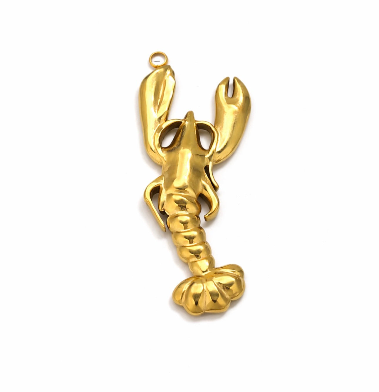 SS 1297 Big Lobster Ocean charm 18k Gold PVD plated 316 stainless steel ( 1 pc ) Anti tarnish ( 34:14 mm )