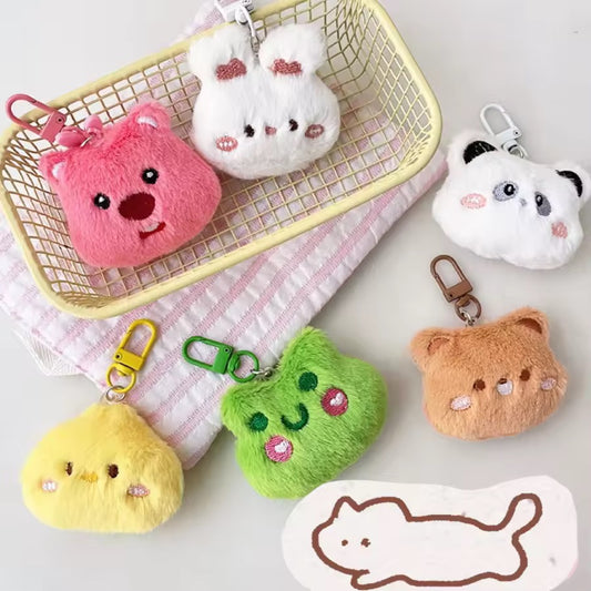 PK 23 Pink Bear 3D Plush Toy Keychain ( 1 pc ) Imported Premium Quality