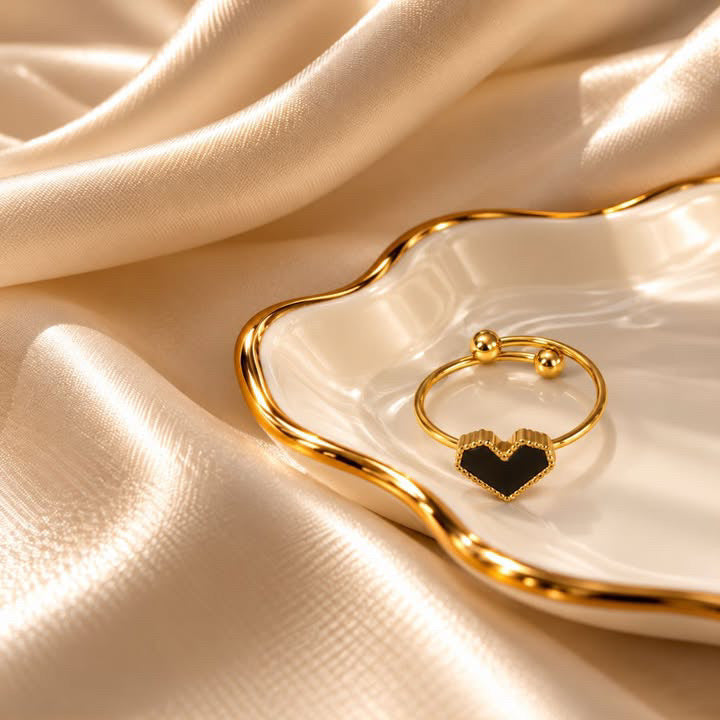 RSJ35E Ring 18k Gold PVD plated