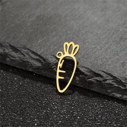 SC14F Cartot Dainty Charm 18k gold PVD 316 Stainless steel ( 1 pc ) Anti tarnish ( 17*12mm )