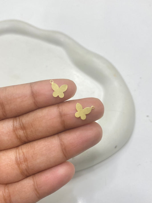 B 345 Tiny Butterfly charm ( 1 pc )