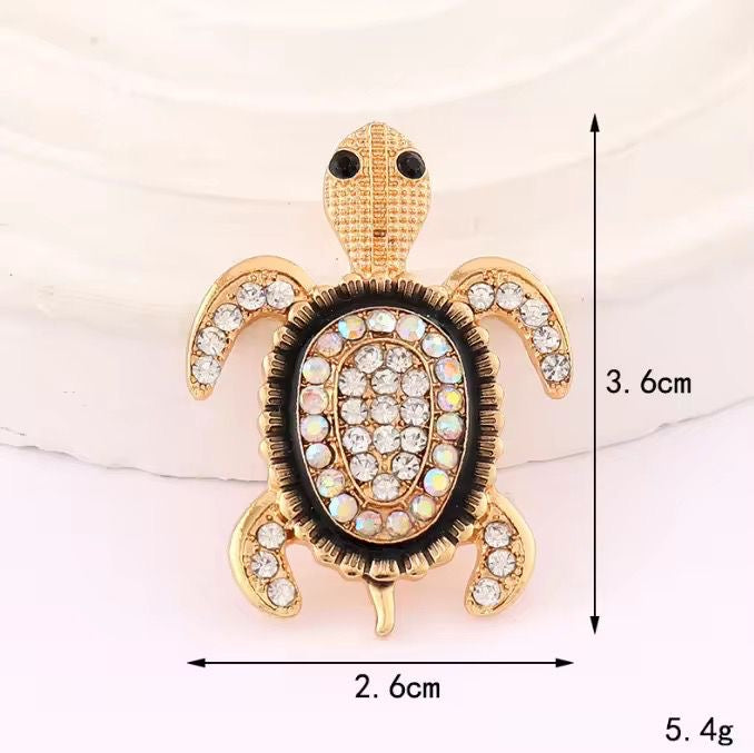 BR 96 Turtle Zircon Brooch ( 1 PC ) Anti Resistant