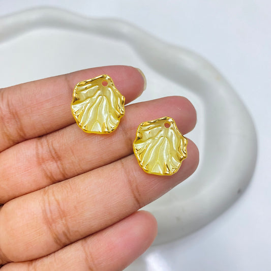BBB 169 (A) Yellow pearl with gold liner shiny luminous Acrylic bead ( 1 pc )