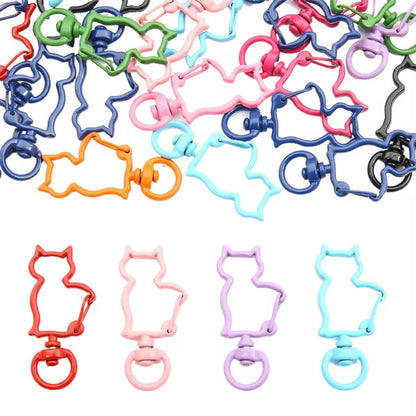 BBB 082 Cat  shape buckle keychain  clasp ( 1 pc )