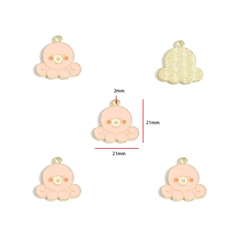 BBB 423 Ocean Them Enamel bundle Charm ( 1 set - 10 pc ) High Quality Shine