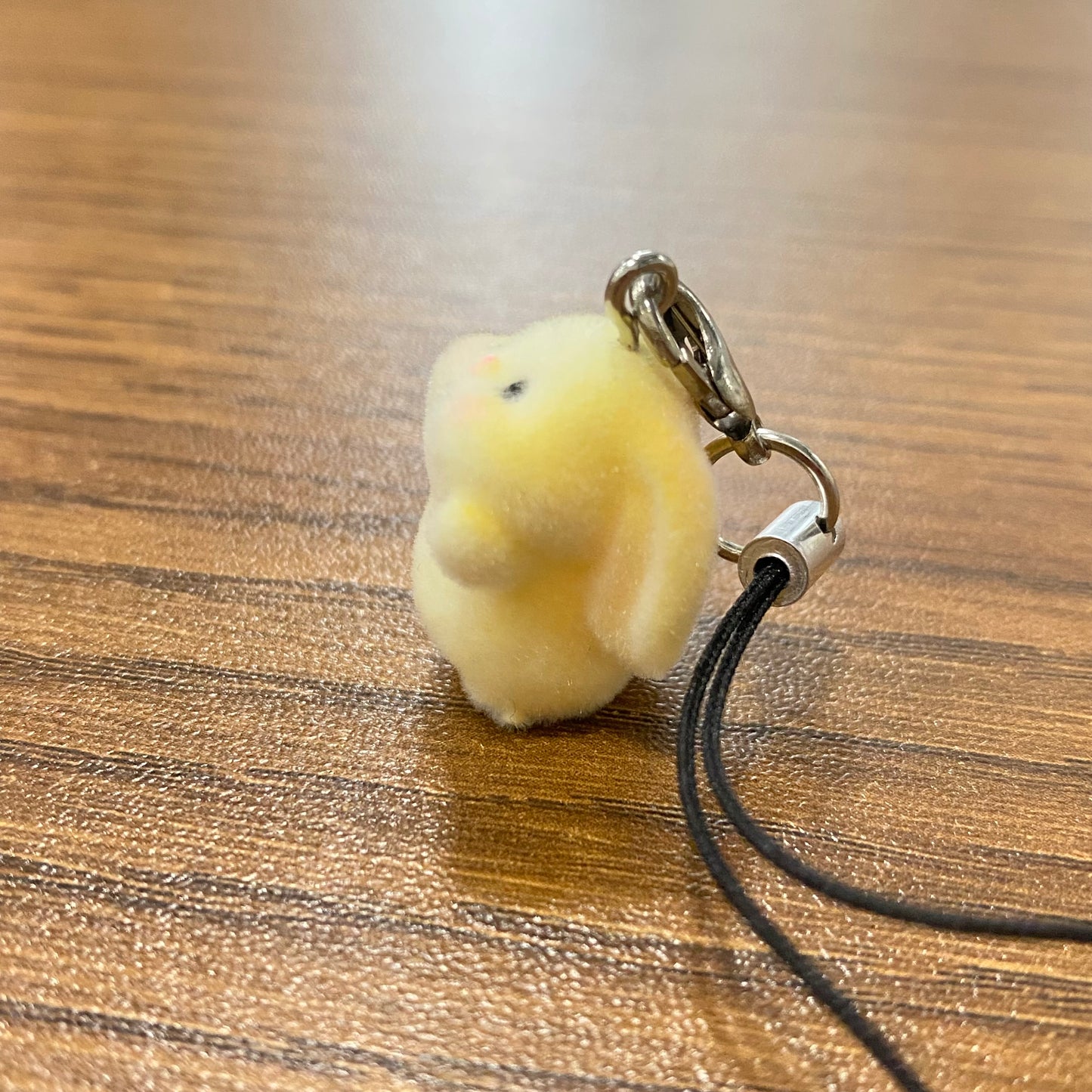 BBB 267 (h) Cute Fur Bunny 3D Flocking Resin charm ( 1 pc ) with Hook ( no keyring ) ( 95 mm )