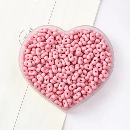 AB63 Peanut Shiny Bead ( 1 pc ) UV Plated Acrylic ( 4*6 mm )