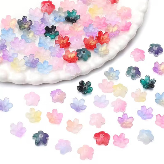 BGB 004 Mini Sakura flower glass bead ( 1 pc )