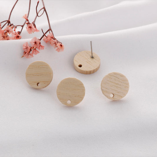 WS787 White round wood post per pair