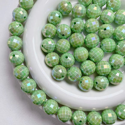 AB01 Disco Ball Luminous Bead ( 1 pc ) UV Plated Acrylic ( 16 mm )