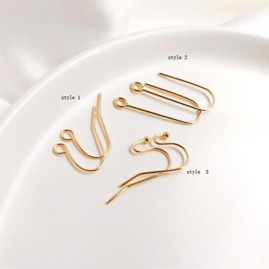 SS 868 Gold plated style 2 hooks - Anti tarnish (1PC)
