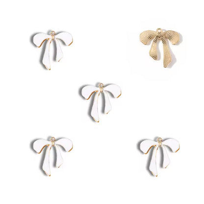 BBB 402 Bow Enamel Charm ( 1 pc ) High Quality Shine ( 26mm )