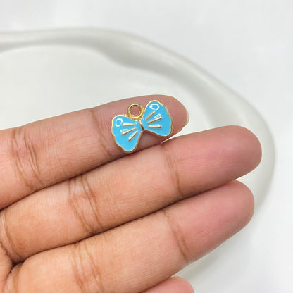 EC 1537  Bow enamel charm ( 1 pc )