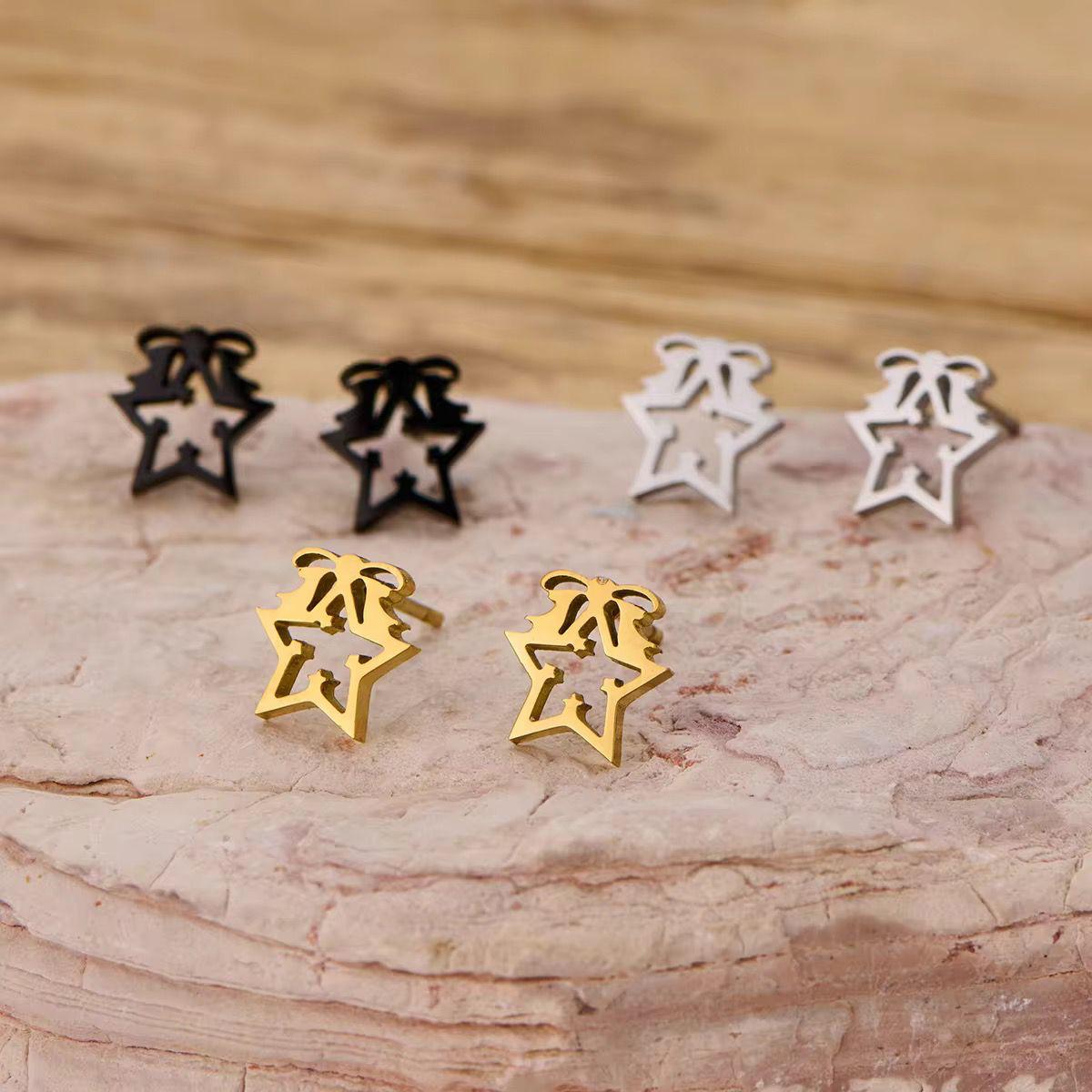 ESJ21D Star Mini studs - 18K GOLD PVD plated