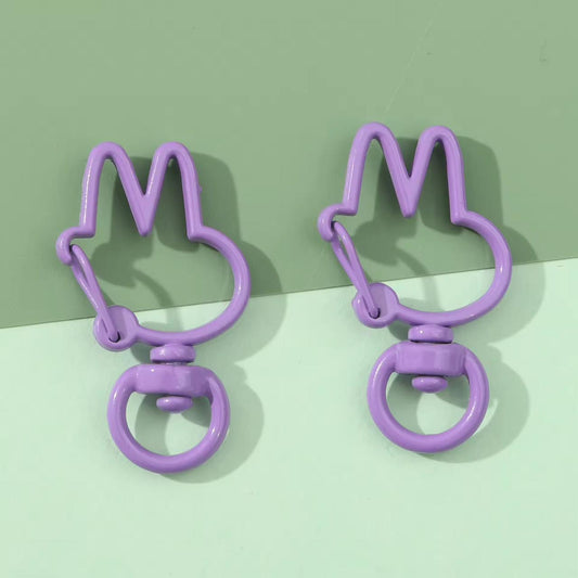 BBB 086 Rabbit shape buckle keychain  clasp ( 1 pc )