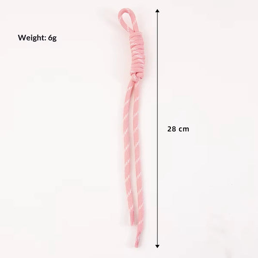 BBB 352 (g) Light pink Boho rope bag charm - Keyring Rope ( 1 pc )