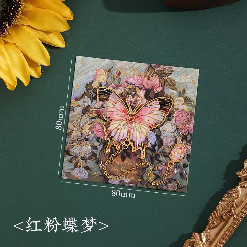 PK 37 Pink Butterfly Metal Bookmark ( 1 pc ) Imported Premium Quality