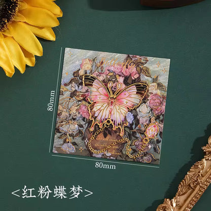 PK 37 Pink Butterfly Metal Bookmark ( 1 pc ) Imported Premium Quality