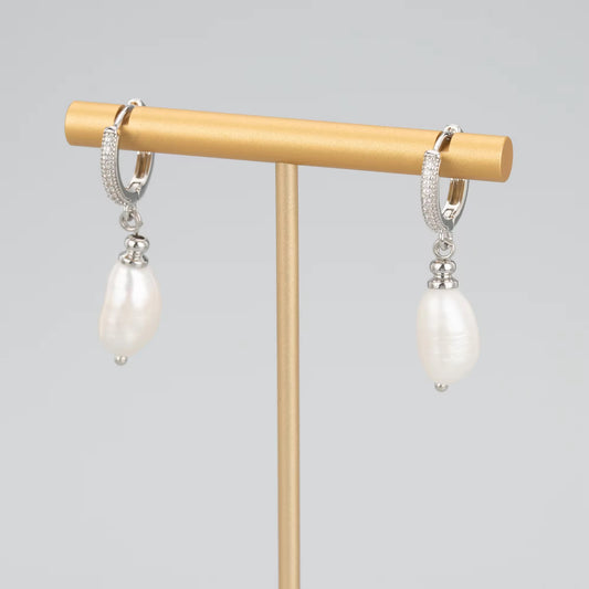 SS 2968 Bead End Spacer bead Rhodium plated ( 1 pc ) Anti tarnish