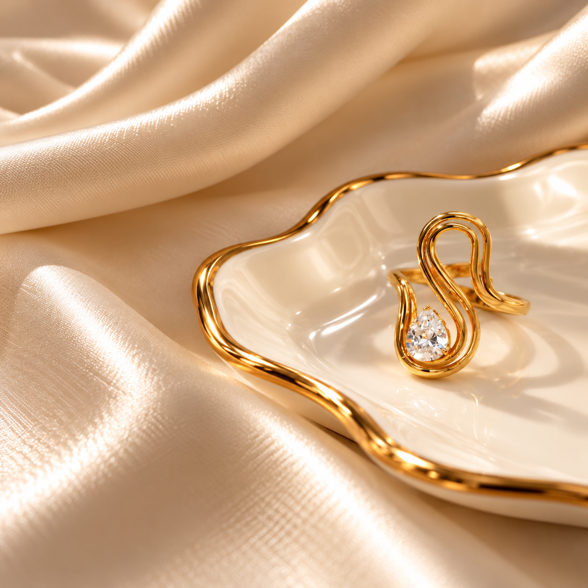 RSJ26F Ring 18k Gold PVD plated