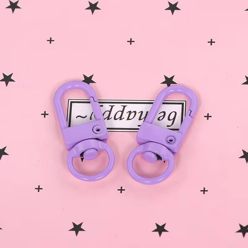 BBB 348 (a) Purple D clasp - Keyring Clasp( 1 pc ) ( 10:35 mm )