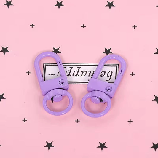 BBB 348 (a) Purple D clasp - Keyring Clasp( 1 pc ) ( 10:35 mm )