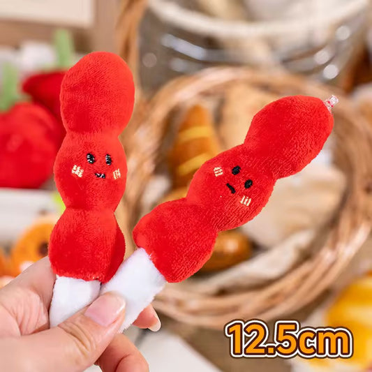PK 32 Candied haws Cute Food 3D Plush Toy Keychain ( 1 pc ) Imported Premium Quality