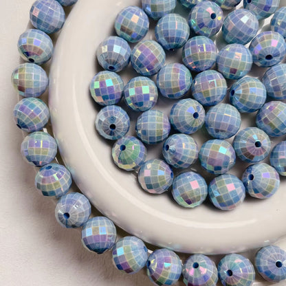 AB01 Disco Ball Luminous Bead ( 1 pc ) UV Plated Acrylic ( 16 mm )