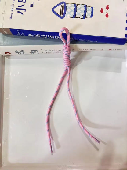KC29  Boho rope bag charm - Keyring Rope ( 1 pc )