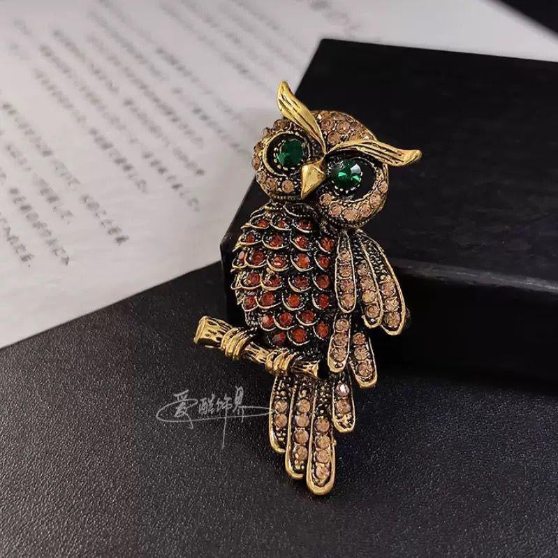 BR05A Majestic Owl Brooch ( 1 PC ) Anti Resistant