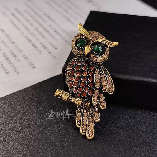 BR05A Majestic Owl Brooch ( 1 PC ) Anti Resistant